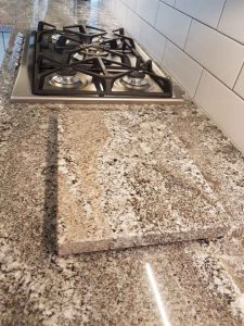 Pizza stone from worktop offcuts